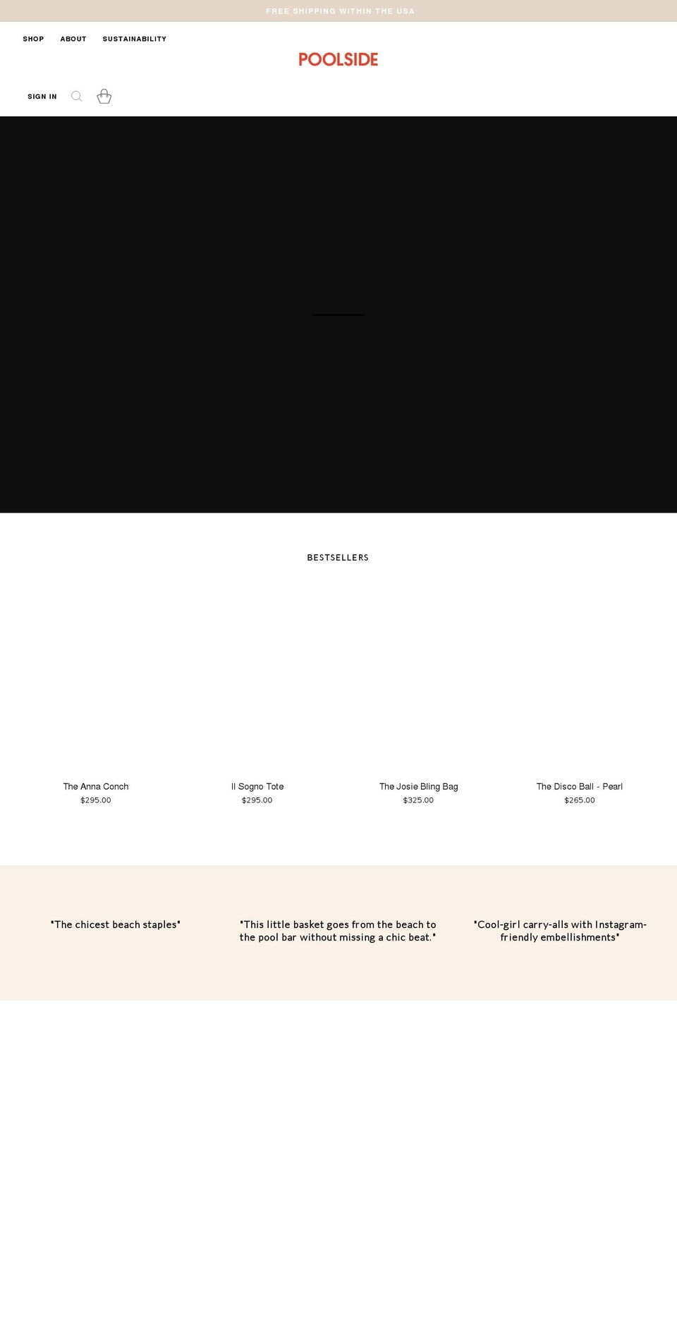 wearepoolside.com shopify website screenshot