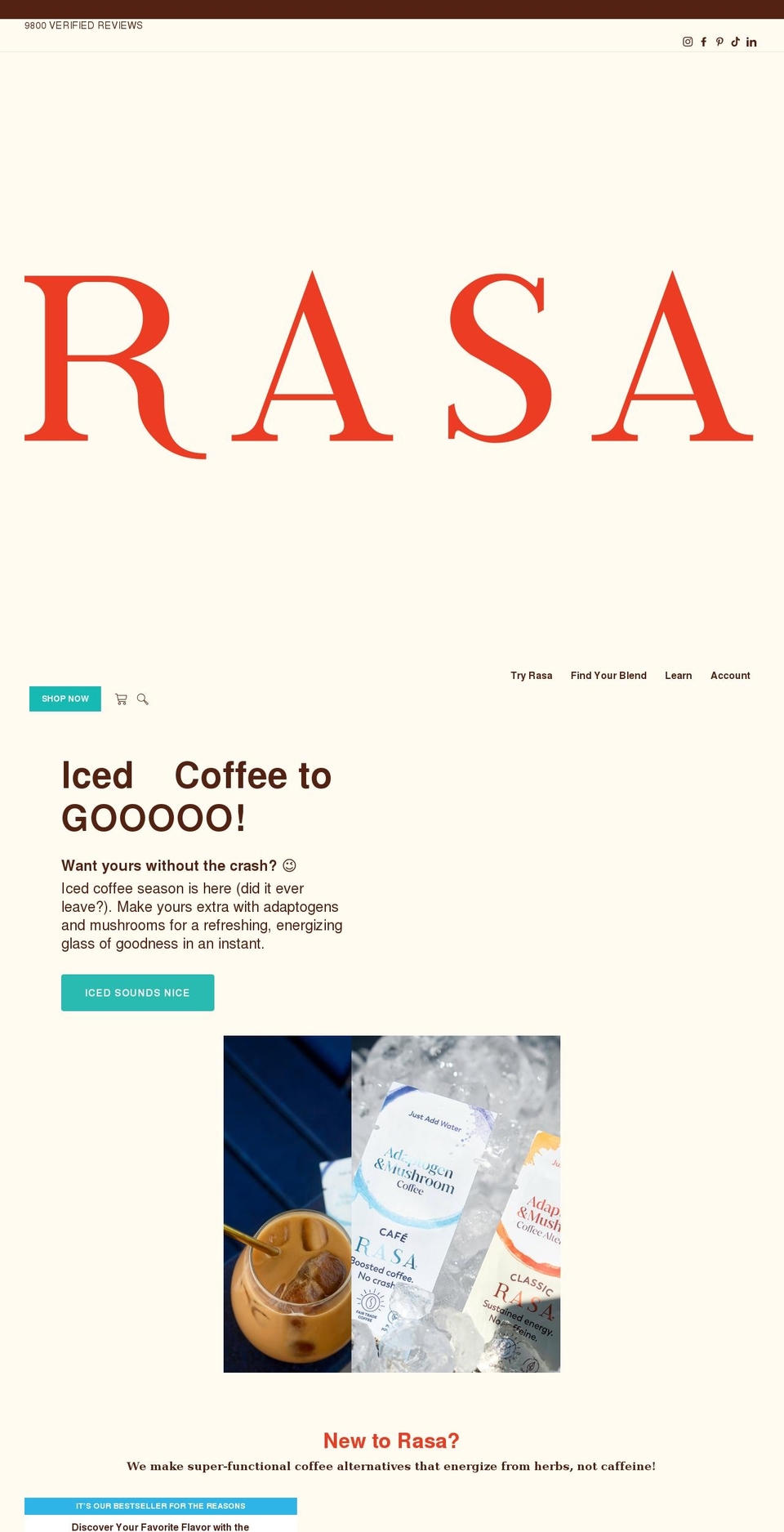 wearerasa.com shopify website screenshot