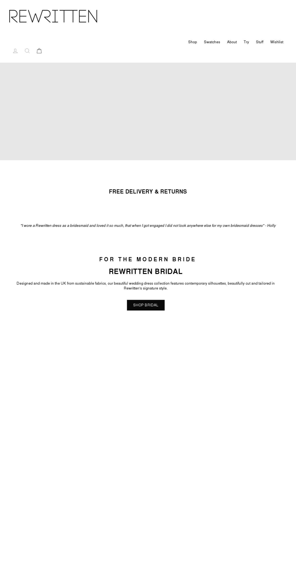 wearerewritten.com shopify website screenshot