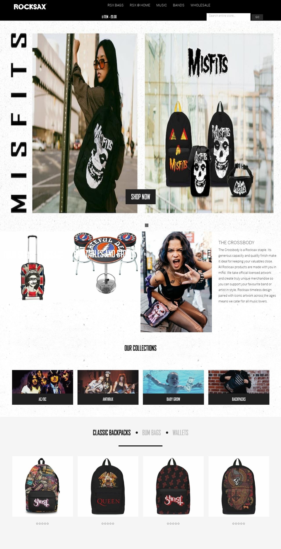 wearerocksax.com shopify website screenshot