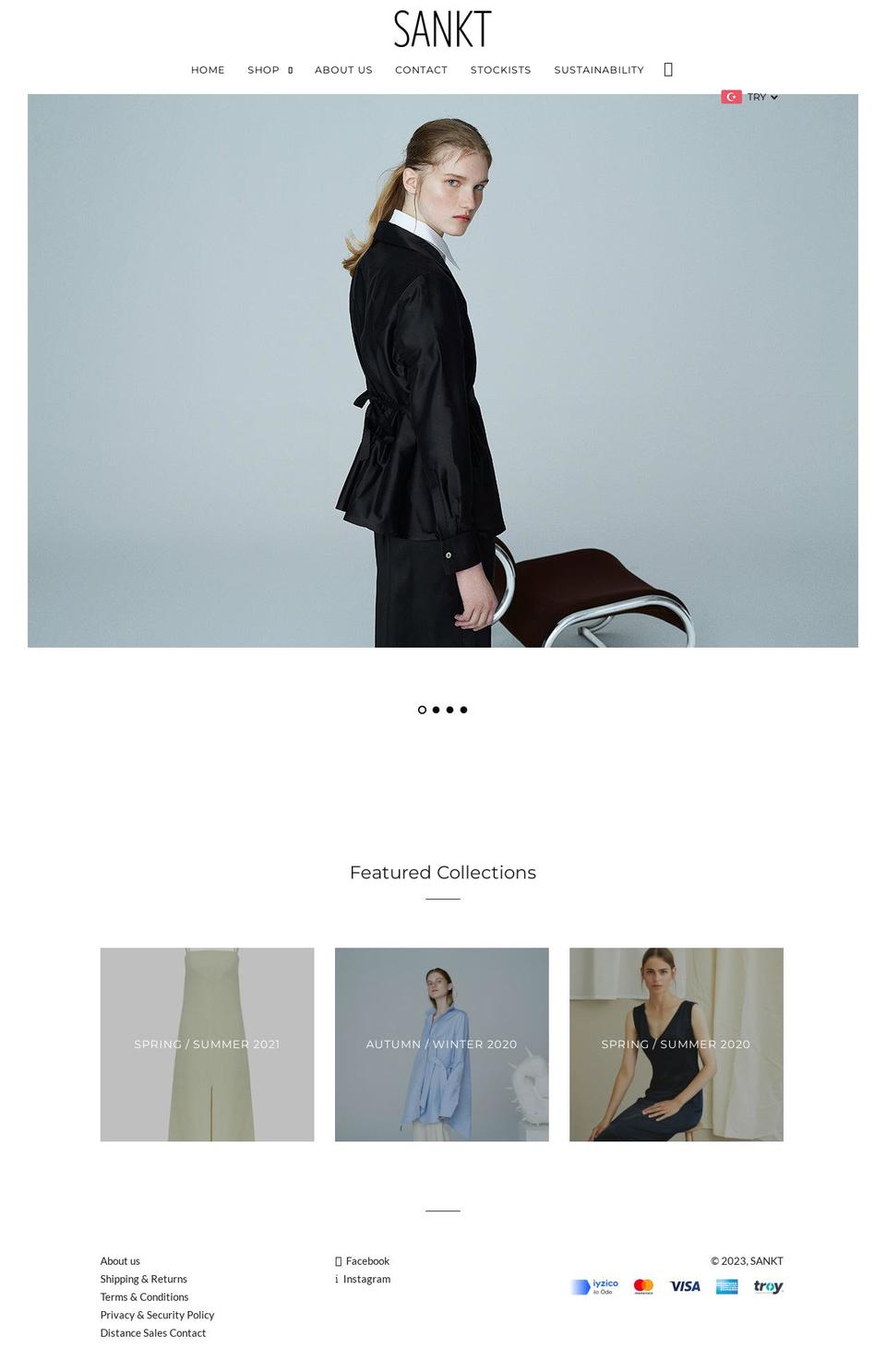 wearesankt.com shopify website screenshot