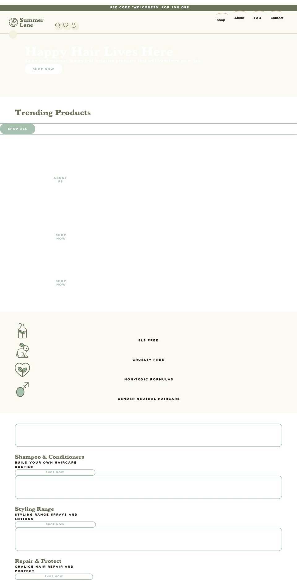 wearesummerlane.com shopify website screenshot