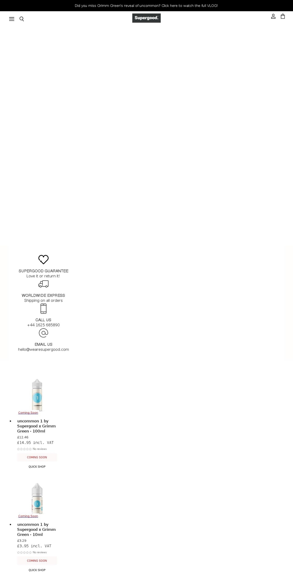 wearesupergood.com shopify website screenshot