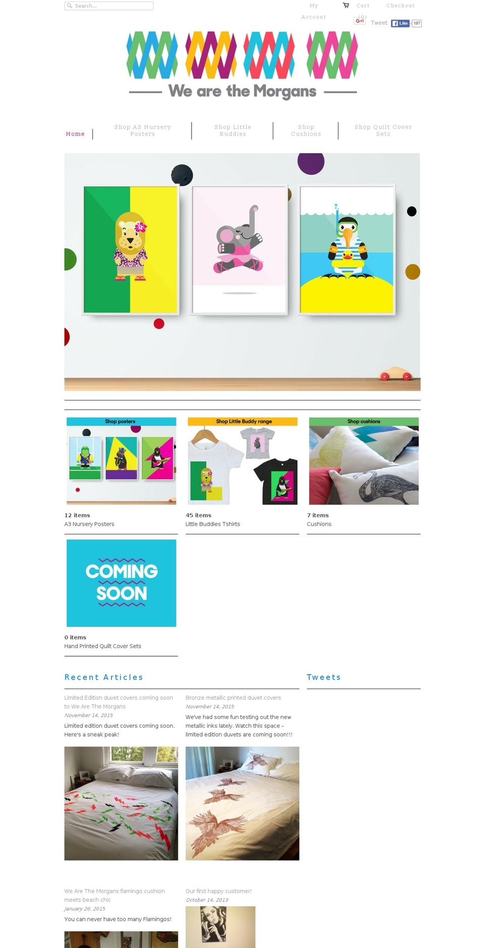 wearethemorgans.com shopify website screenshot