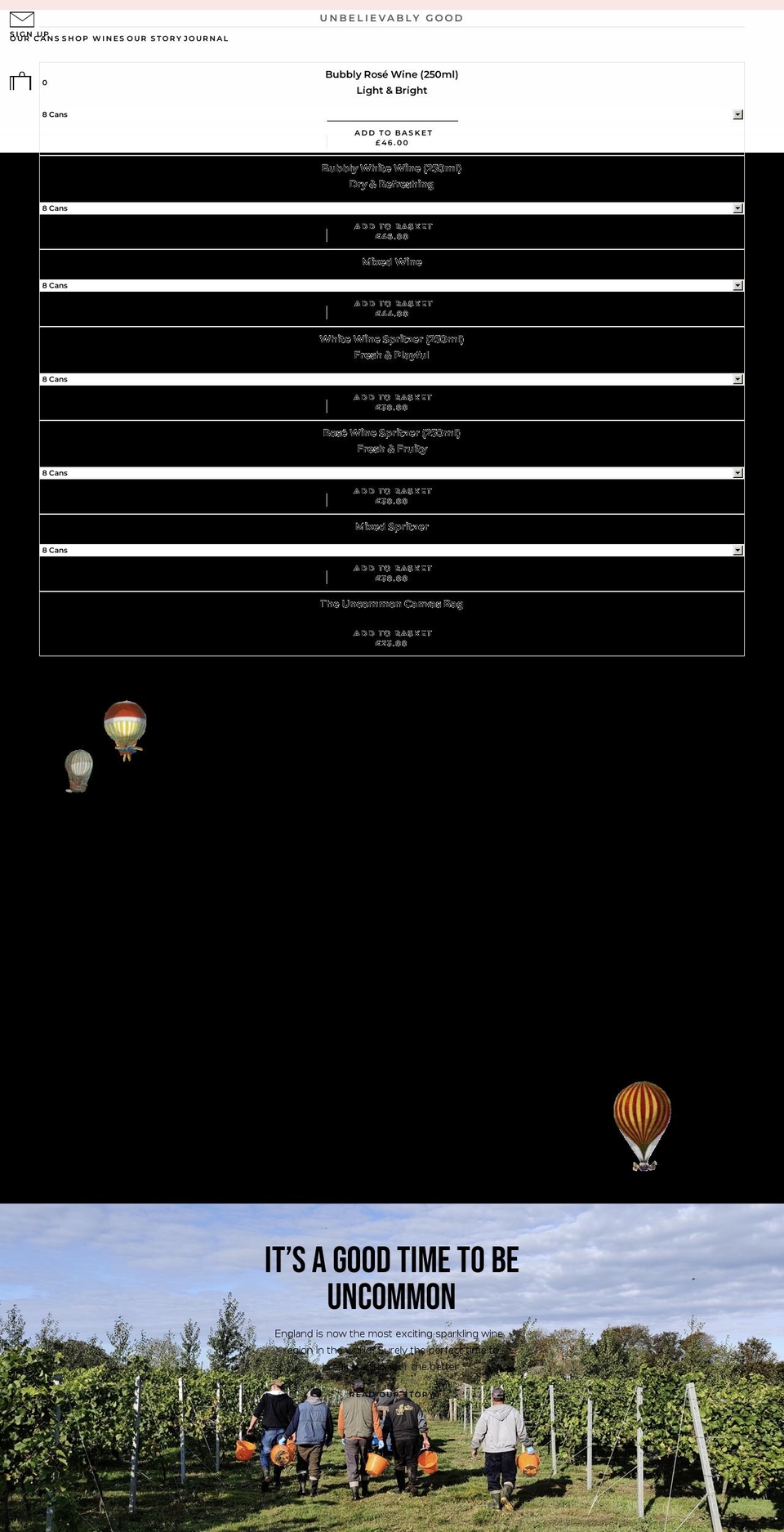 wearetheuncommon.co.uk shopify website screenshot