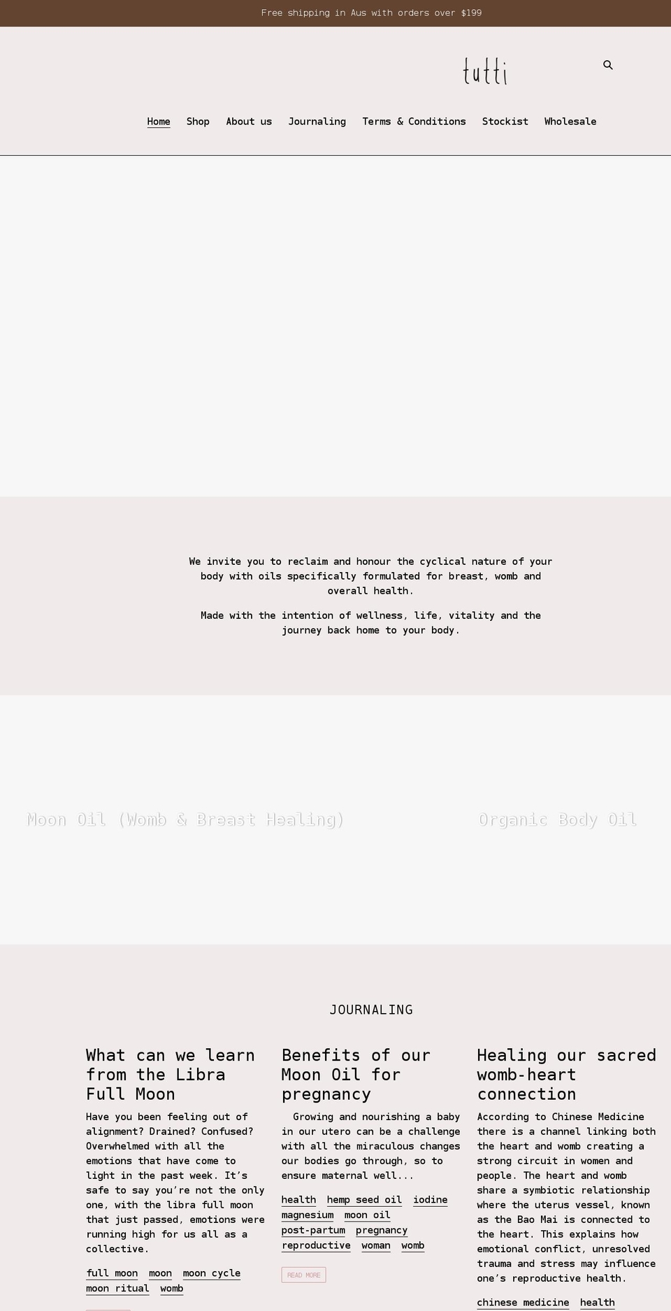 wearetutti.com shopify website screenshot