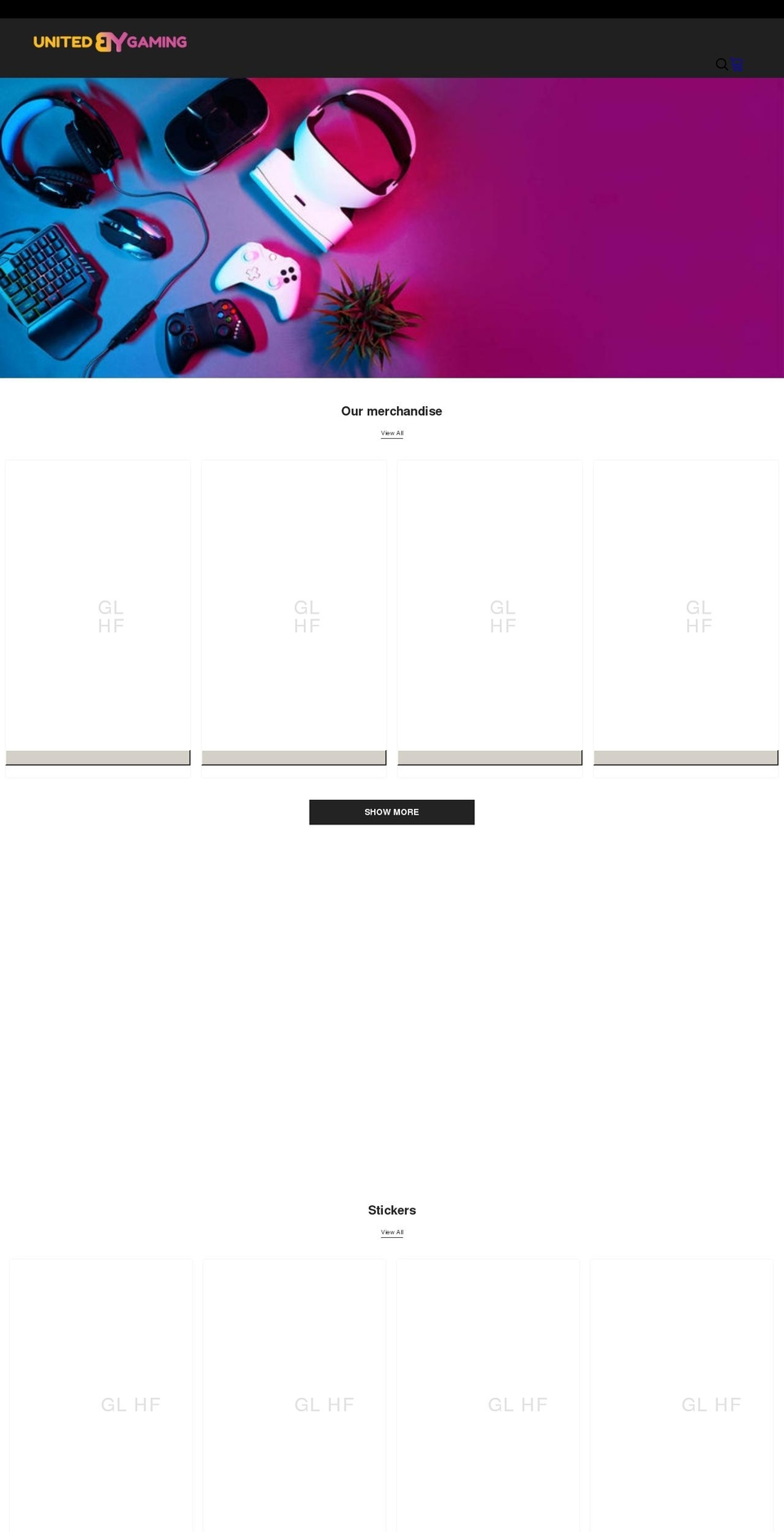 weareubg.com shopify website screenshot