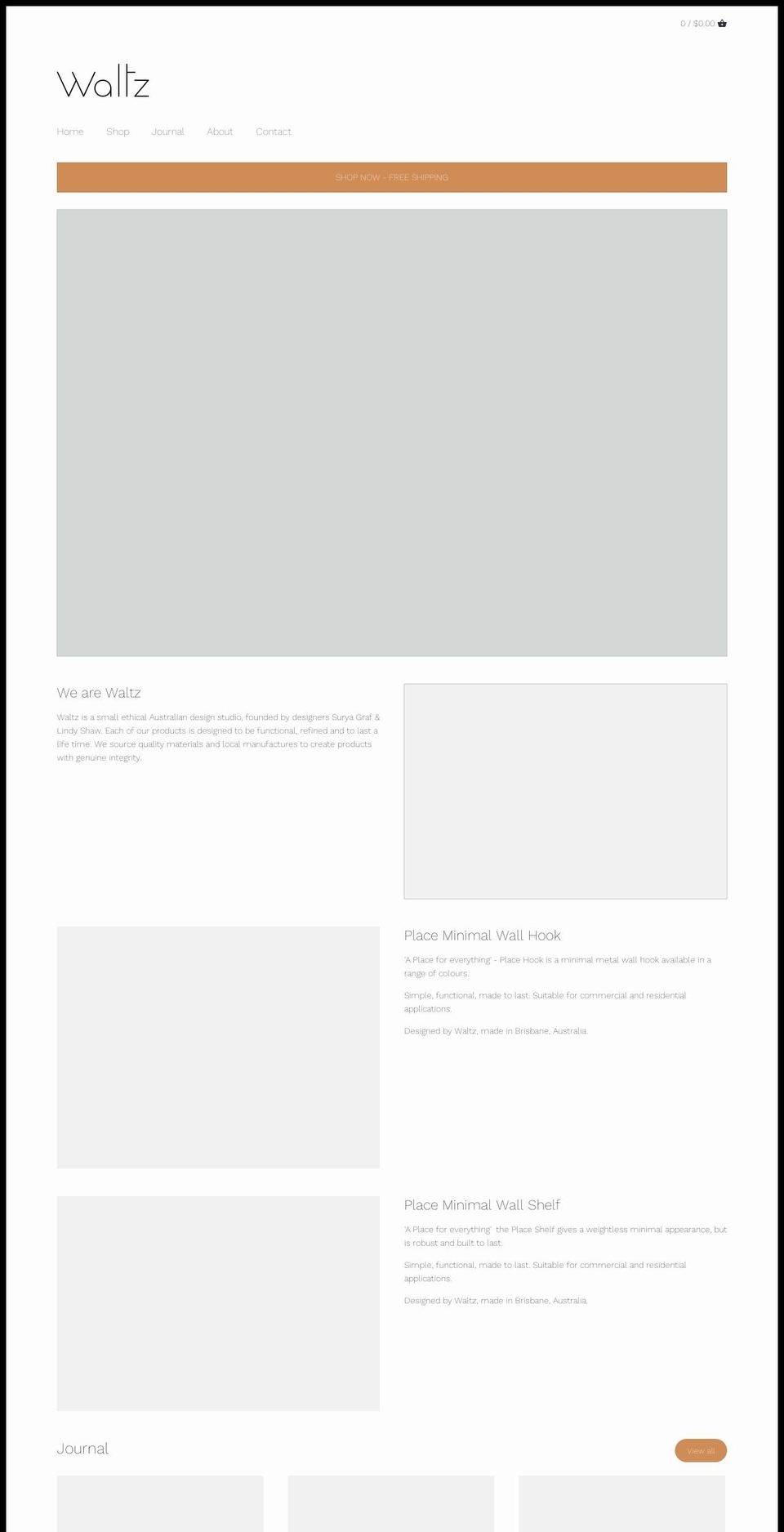 wearewaltz.com shopify website screenshot