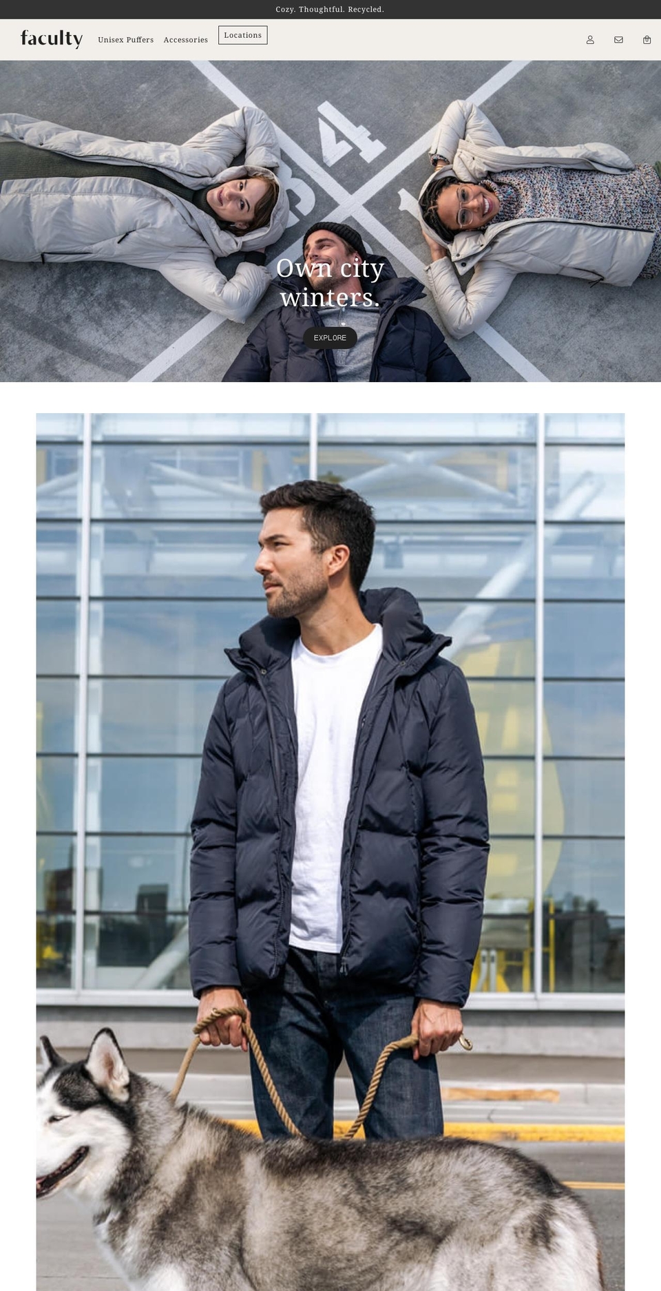 wearfaculty.com shopify website screenshot