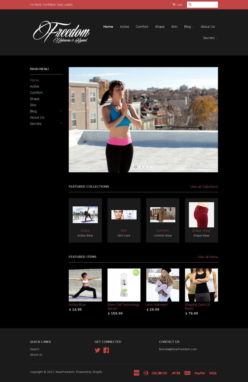wearfreedom.com shopify website screenshot