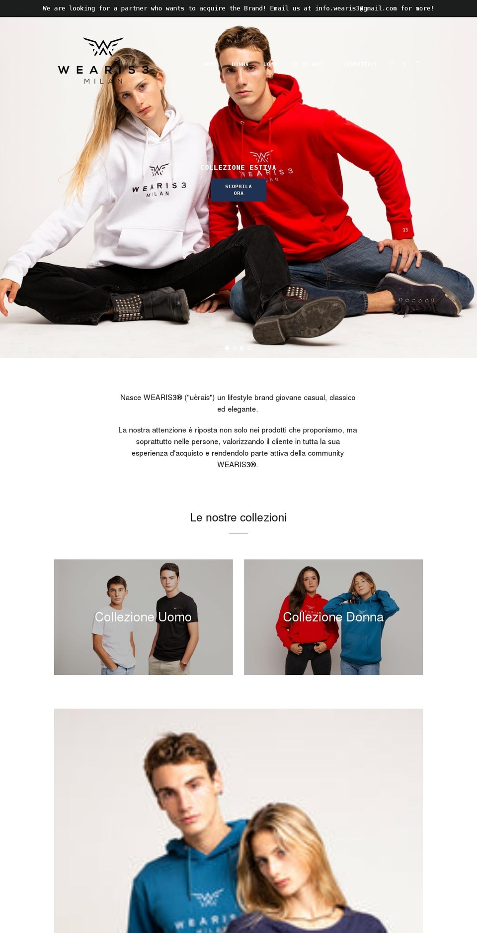 wearis3.com shopify website screenshot