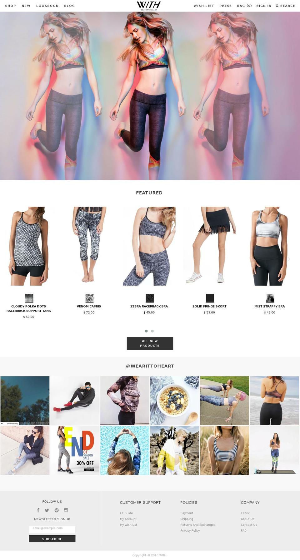 Pipeline Shopify theme site example wearittoheart.com
