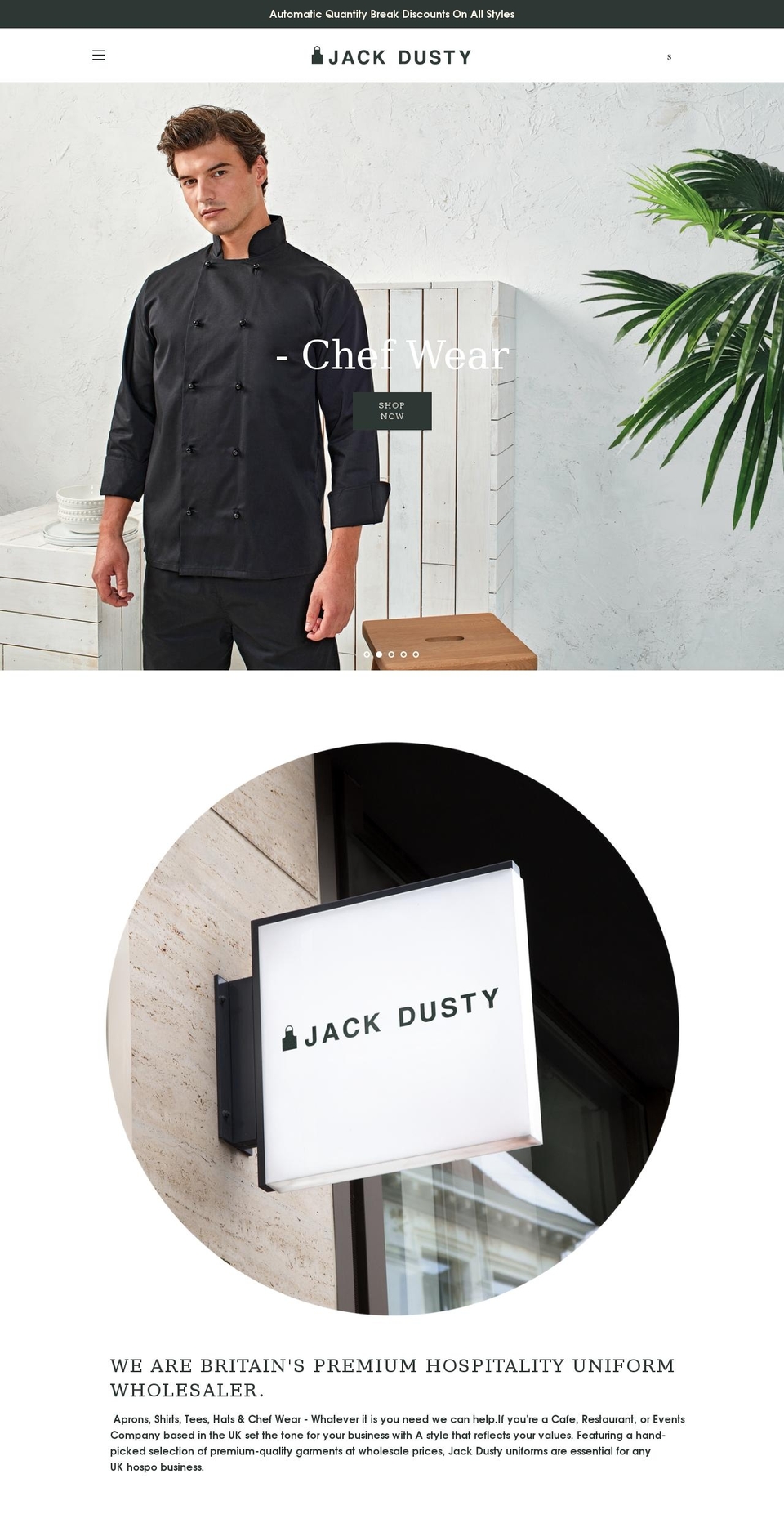 wearjackdusty.co.uk shopify website screenshot