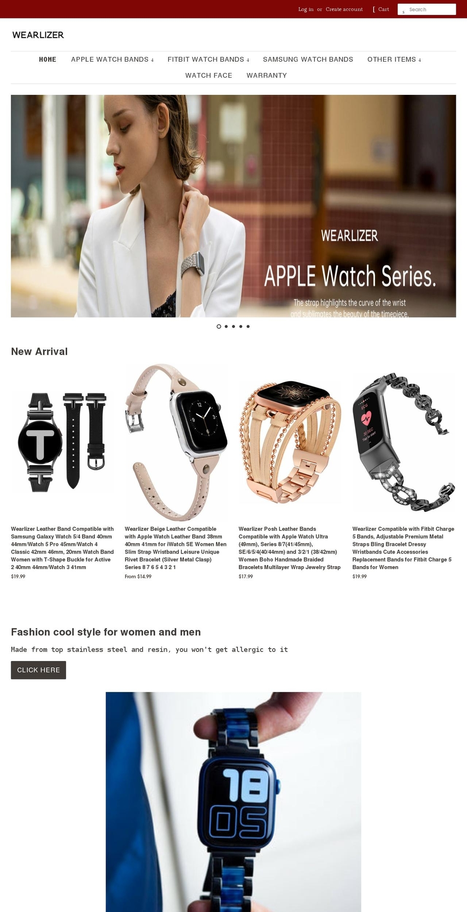 wearlizer.com shopify website screenshot