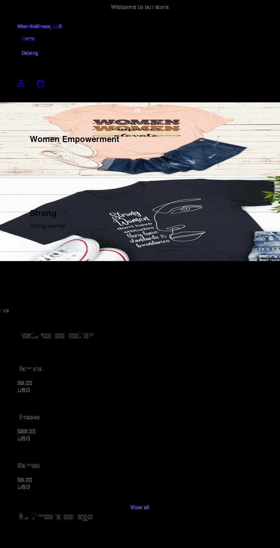 wearmeshoes.com shopify website screenshot