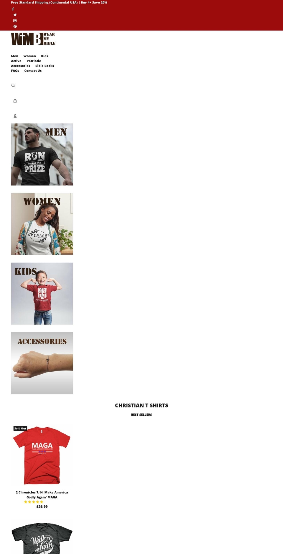 wearmybible.com shopify website screenshot