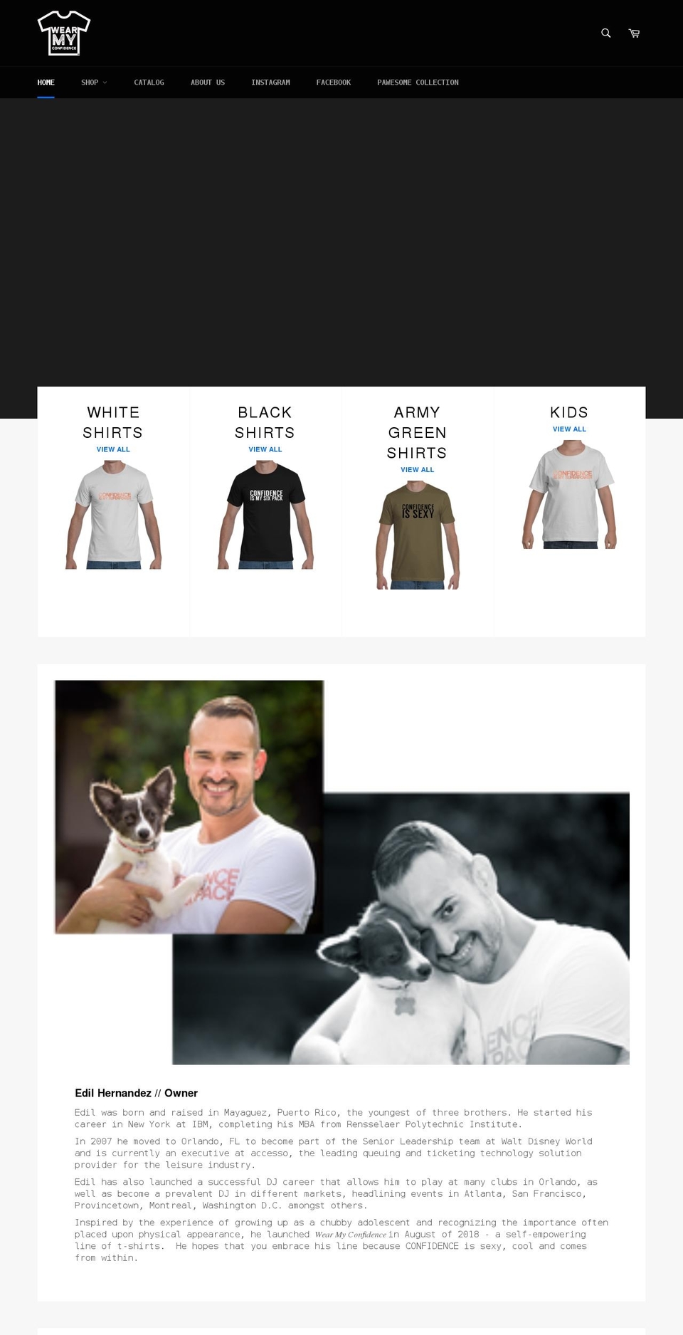 wearmyconfidence.com shopify website screenshot