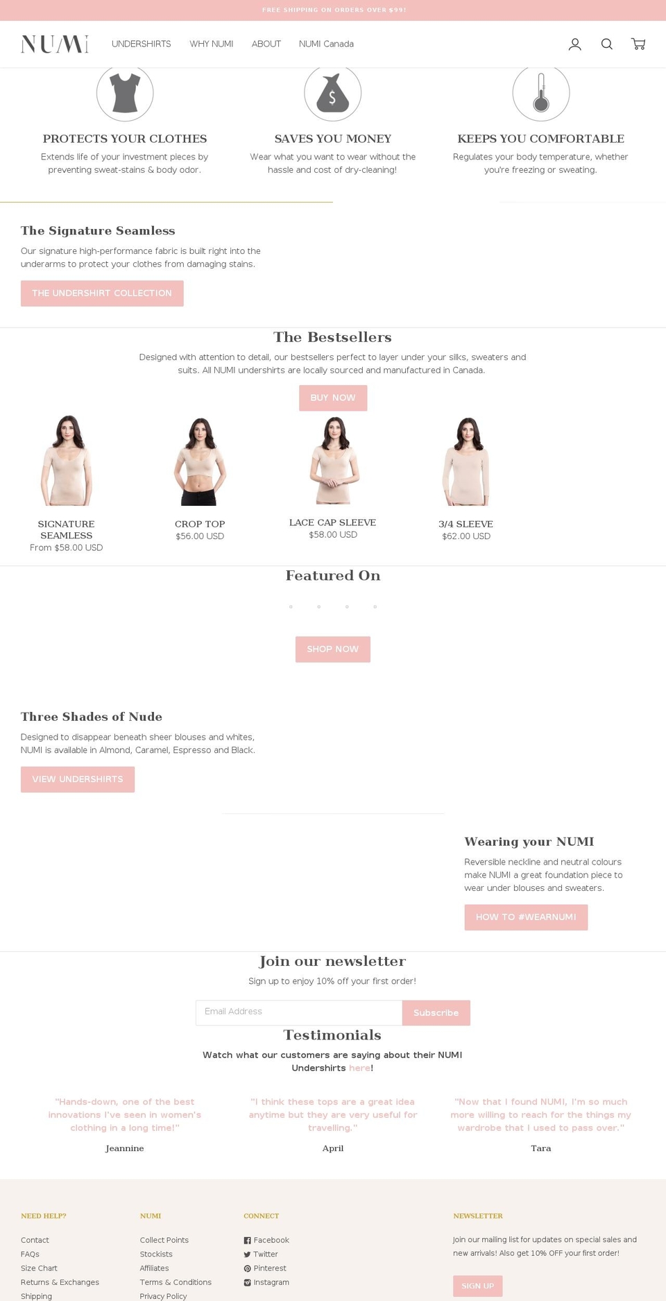 wearnumi.com shopify website screenshot