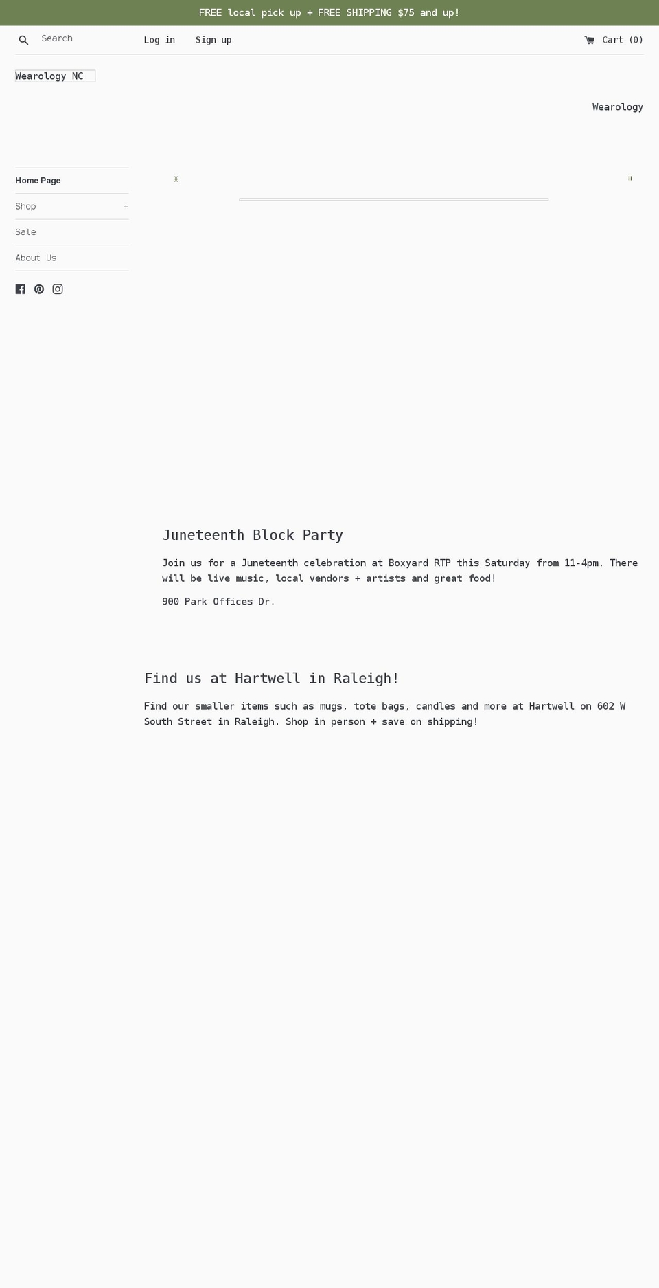 wearologync.com shopify website screenshot