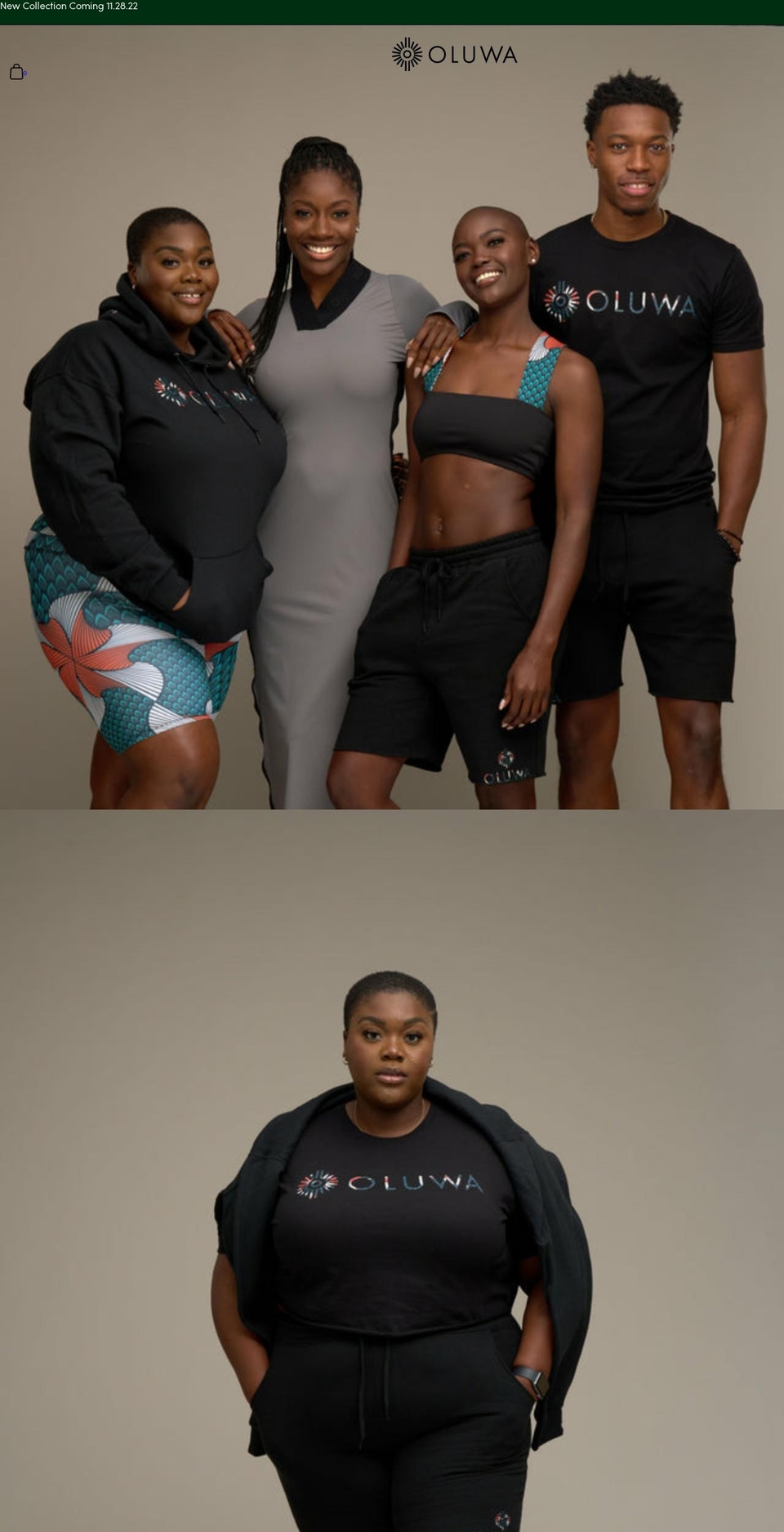 wearoluwa.com shopify website screenshot