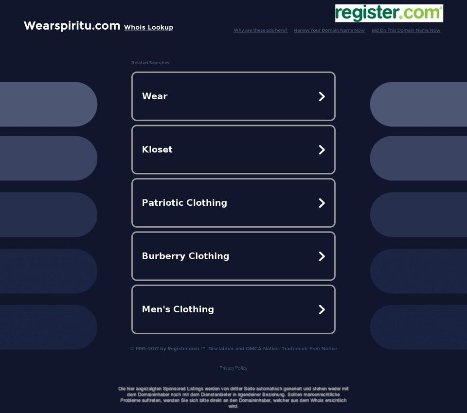 wearspiritu.com shopify website screenshot