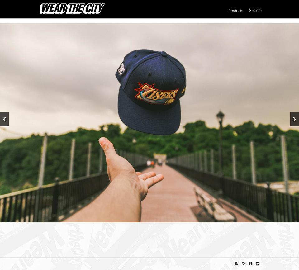 plain Shopify theme site example wearthecity.com