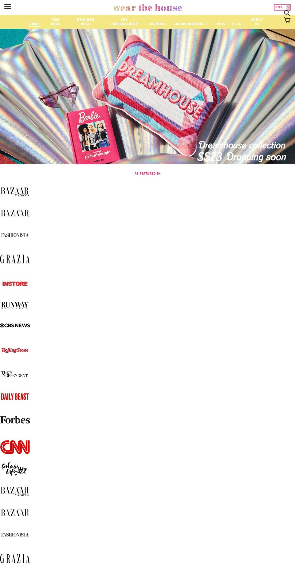 wearthehouse.com shopify website screenshot