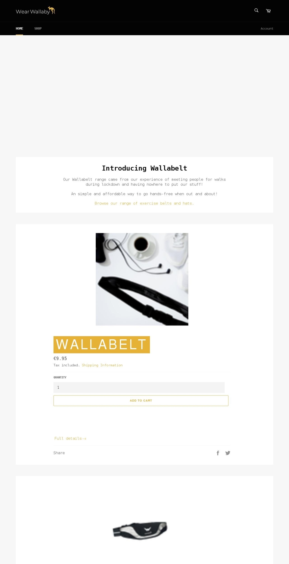 wearwallaby.com shopify website screenshot