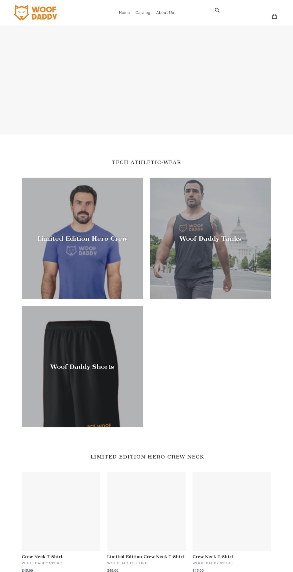 wearwoofdaddy.com shopify website screenshot