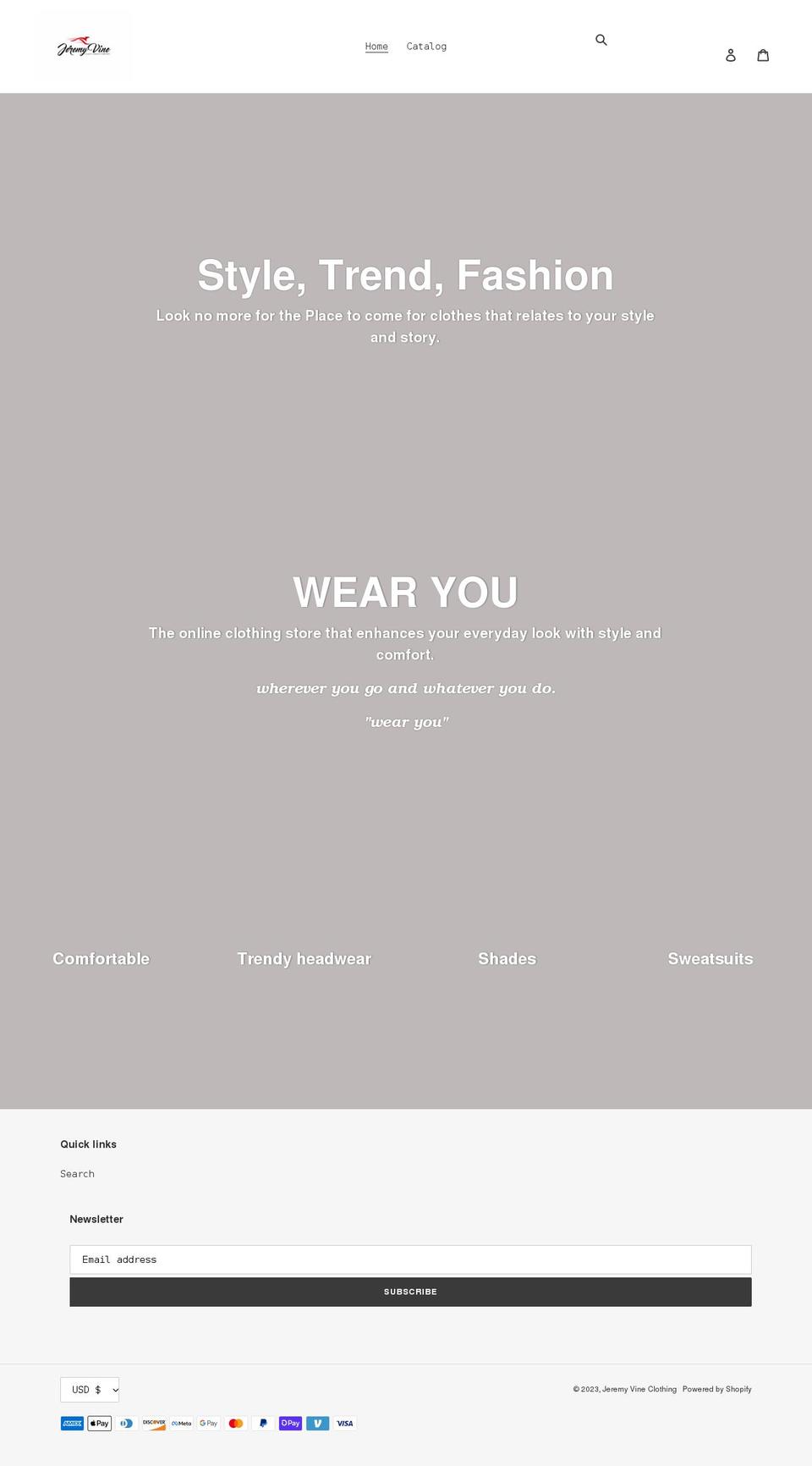 wearyou.store shopify website screenshot