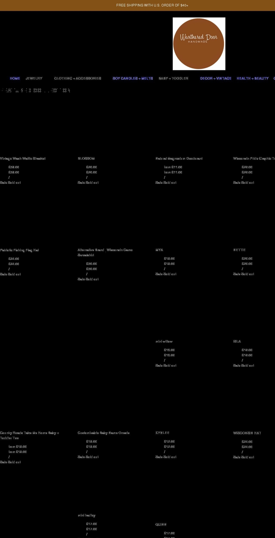 weathereddoorwi.com shopify website screenshot