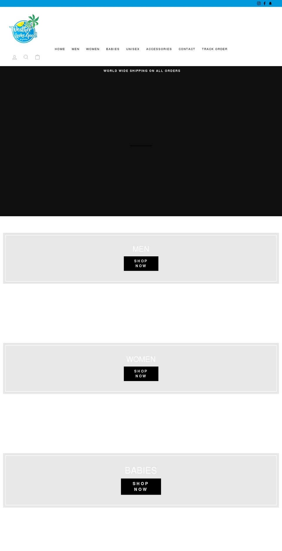 weatherlooksgood.com shopify website screenshot