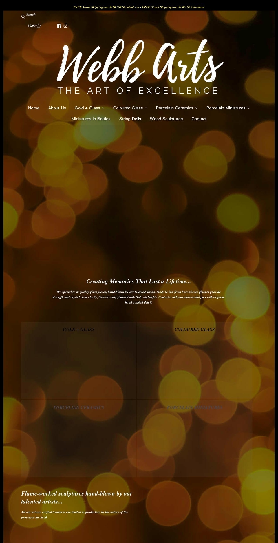 webbarts.com shopify website screenshot