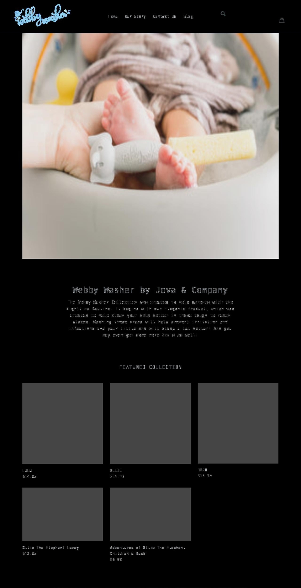 webbywasher.com shopify website screenshot