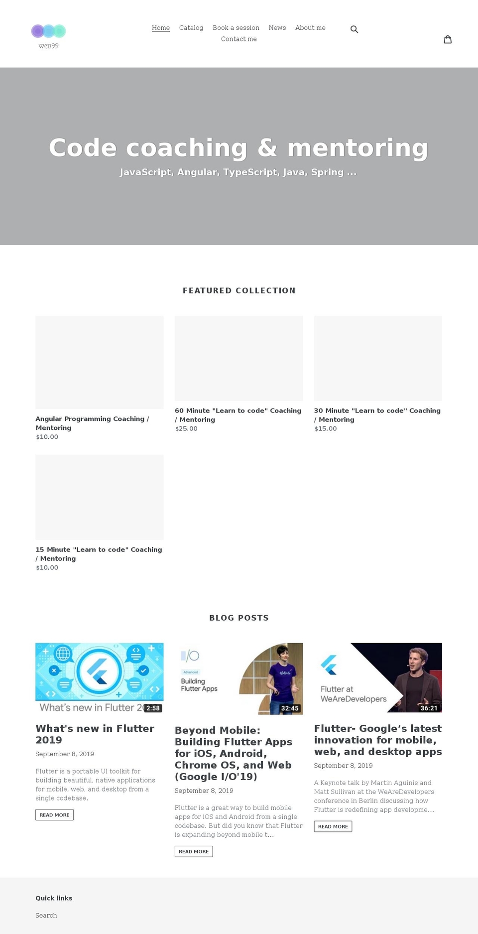 webdev999.com shopify website screenshot