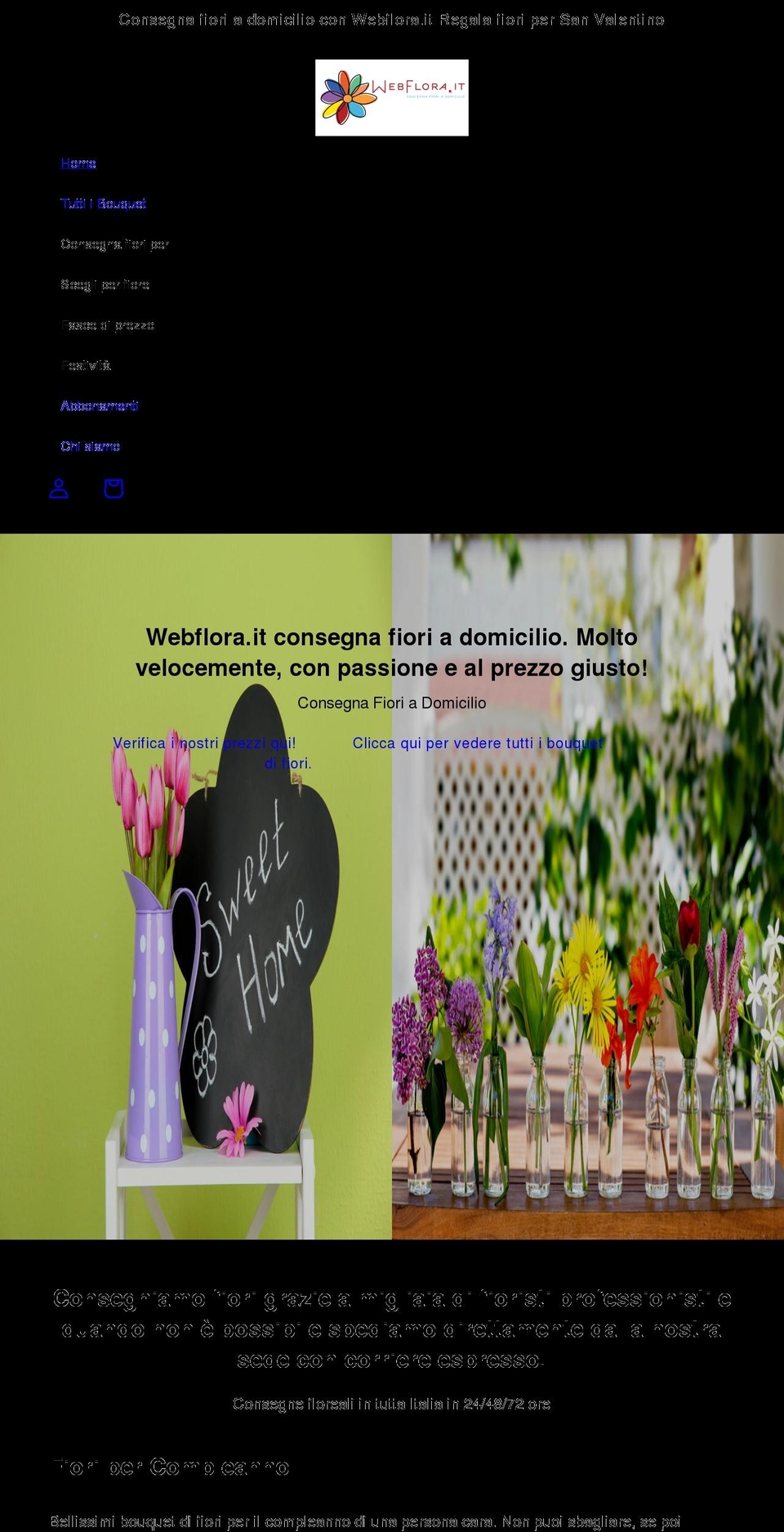 webflora.it shopify website screenshot