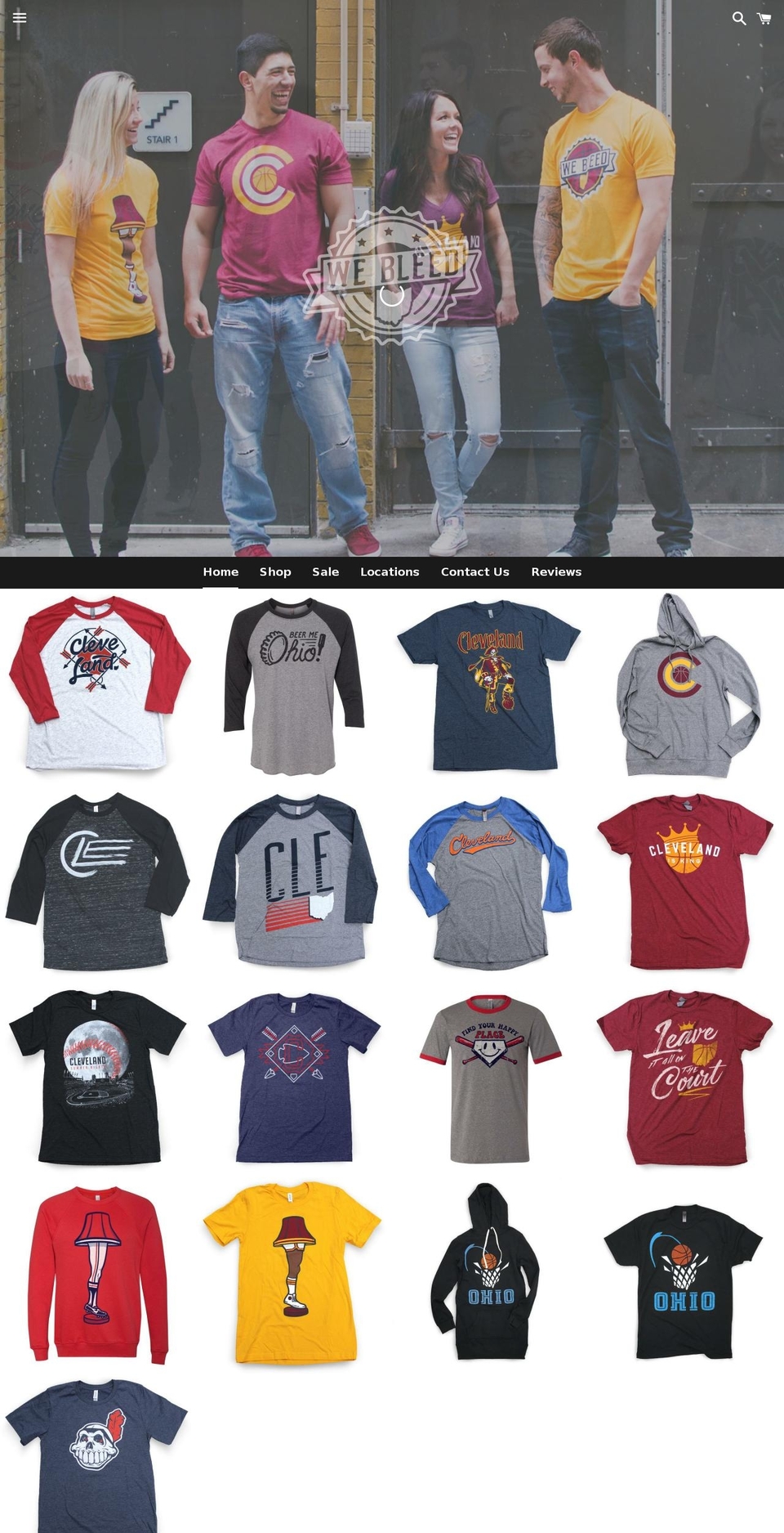 webleedohio.com shopify website screenshot