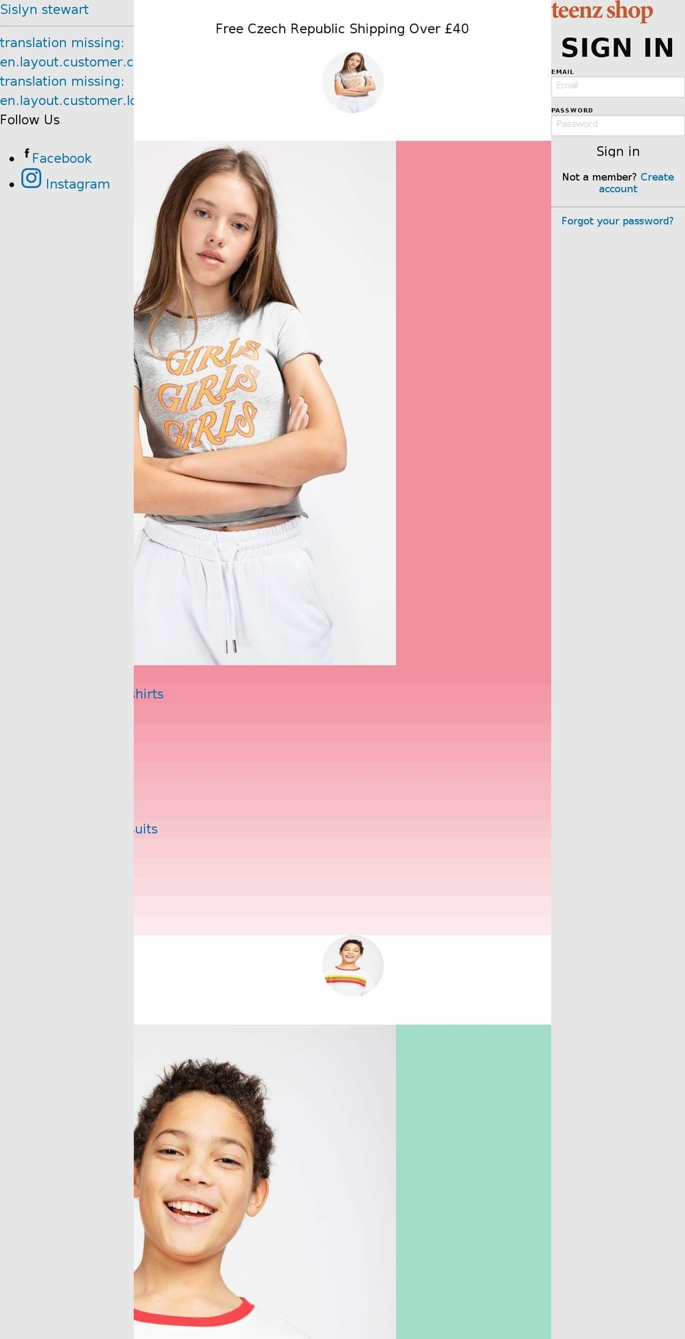 teenzshop-ukmain Shopify theme site example webstersultimateperformance.com