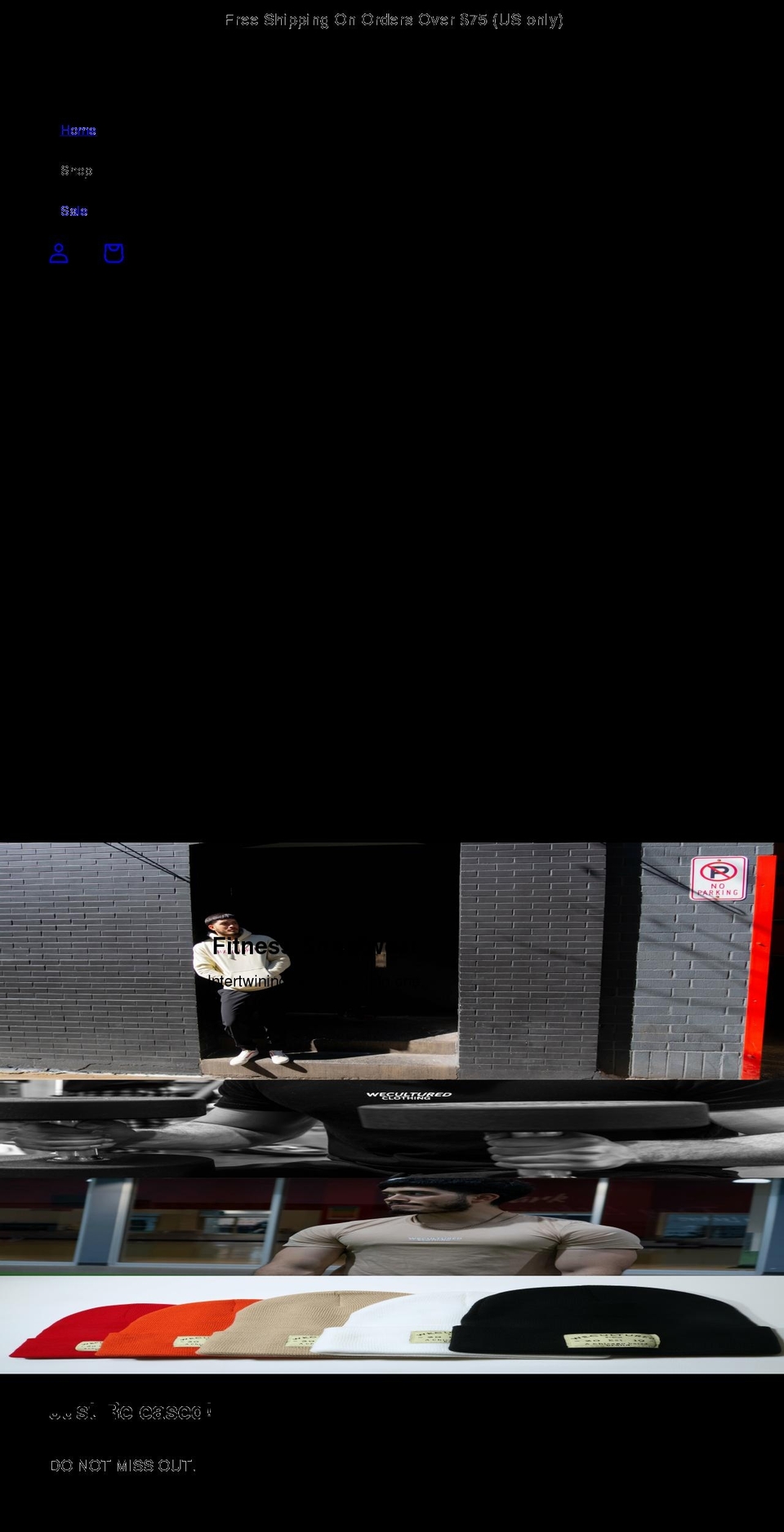 weculturedclothing.com shopify website screenshot