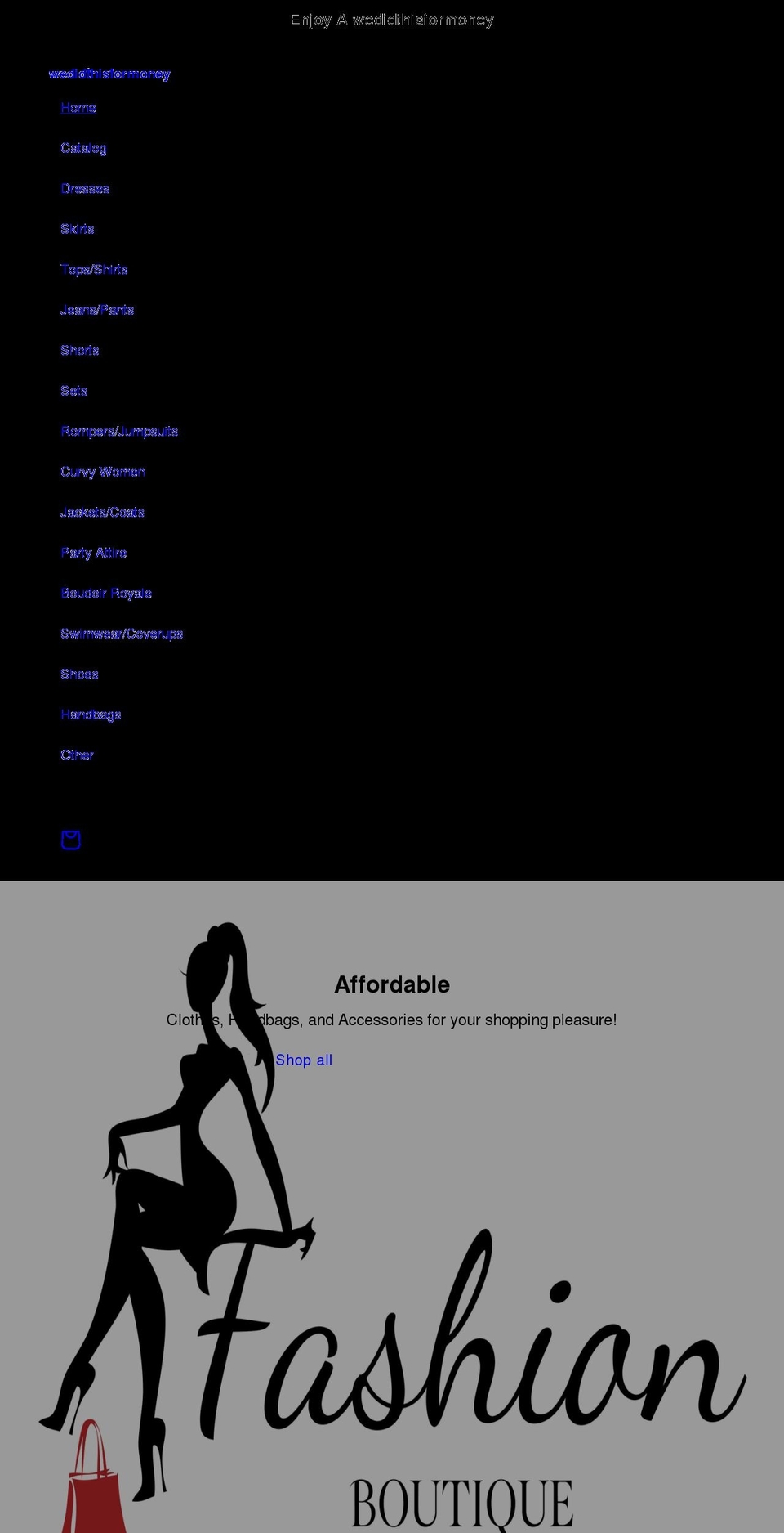 wedidthisformoney.com shopify website screenshot