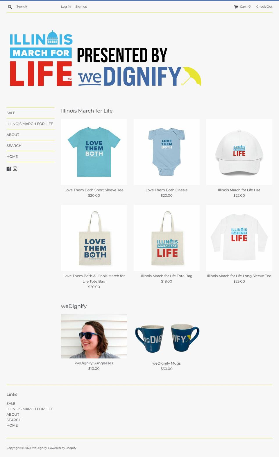 wedignify.myshopify.com shopify website screenshot