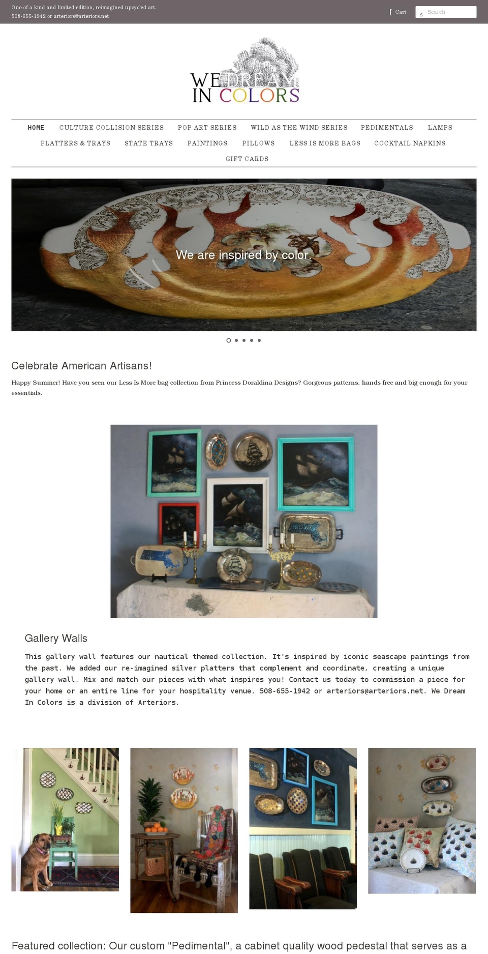 wedreamincolors.com shopify website screenshot