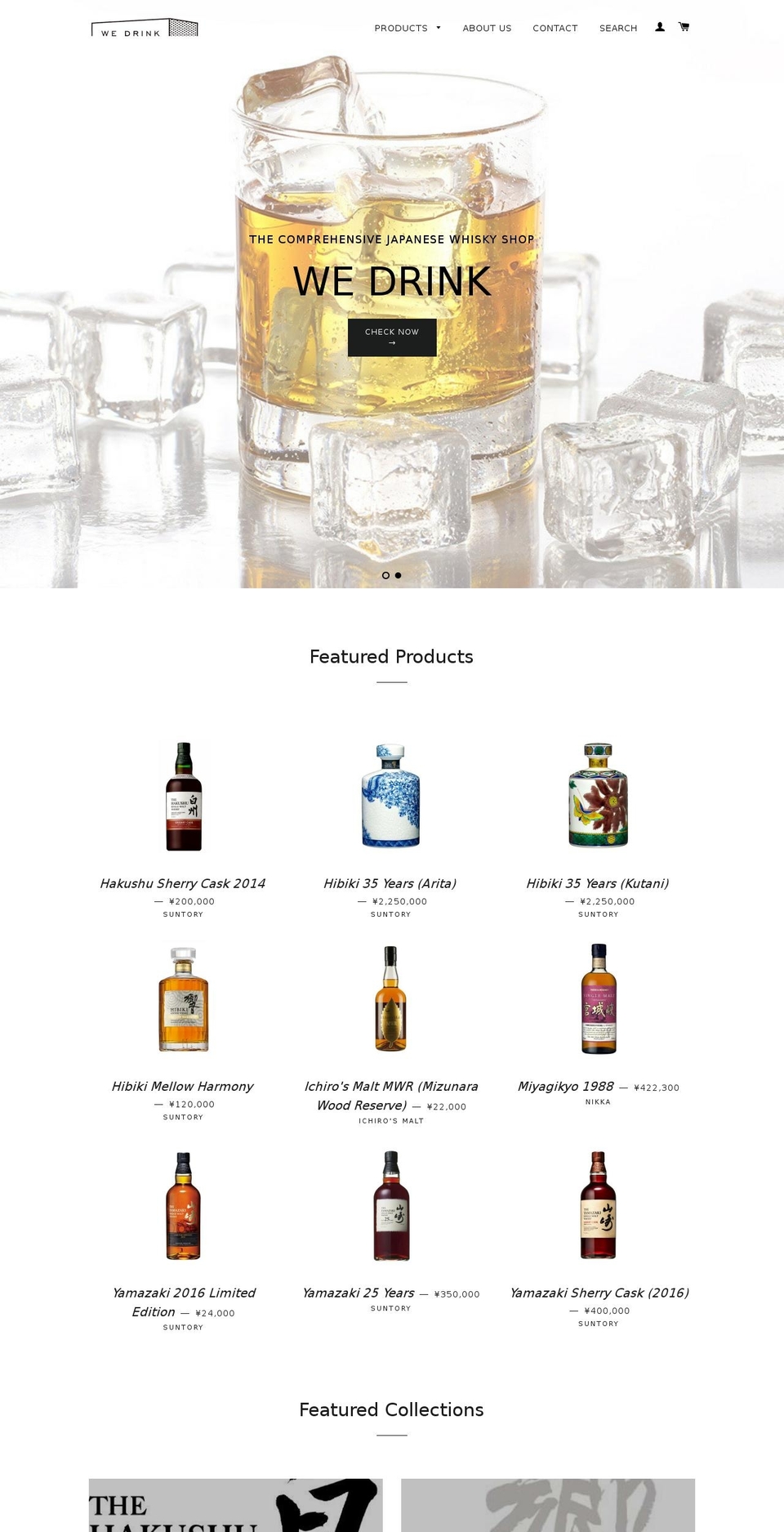 wedrink.co shopify website screenshot