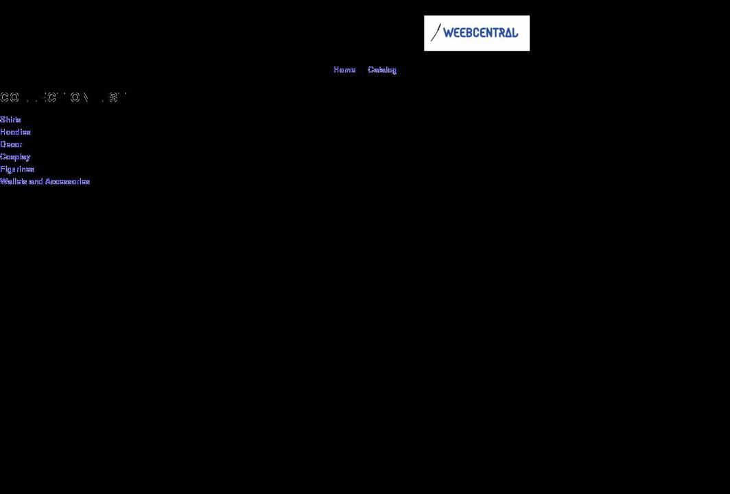 weebcentral.net shopify website screenshot
