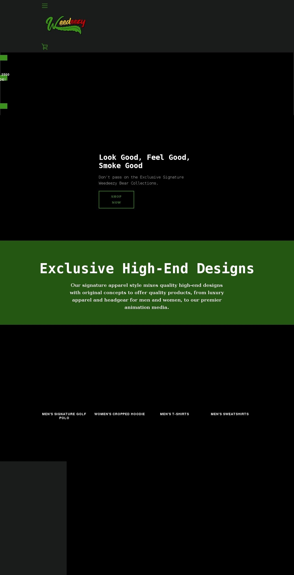 weedeezy420.com shopify website screenshot