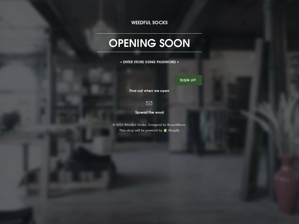 weedfulsocks.com shopify website screenshot