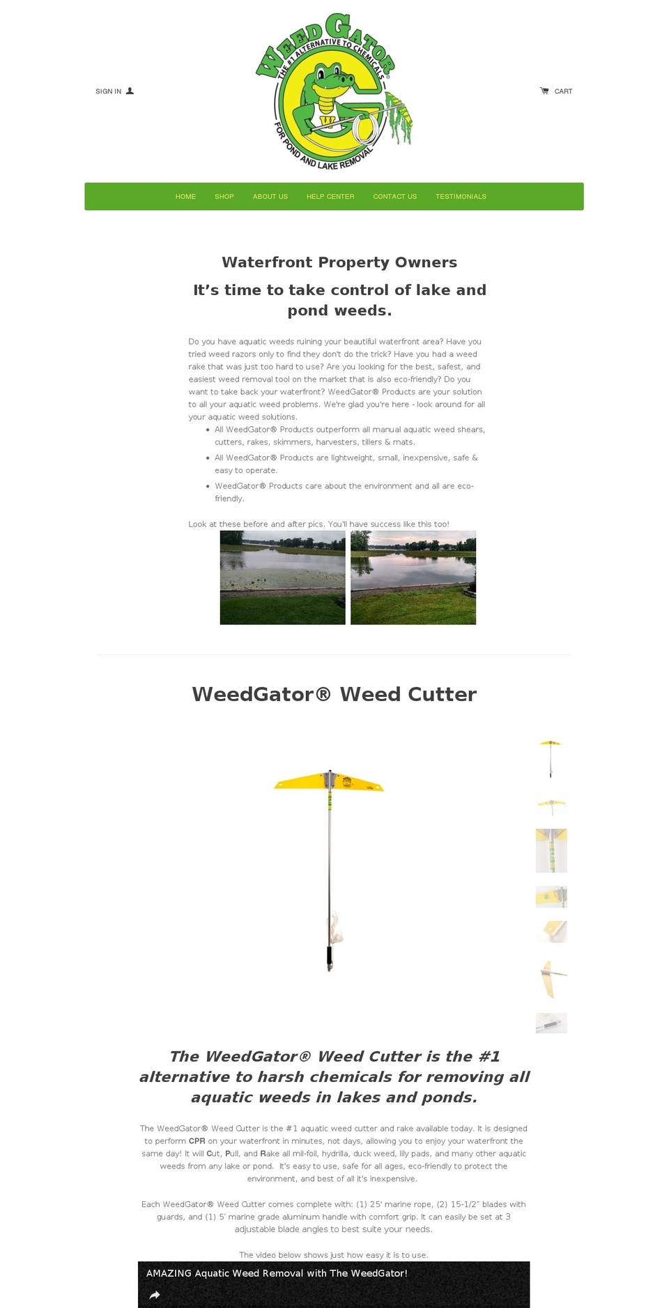 weedgator.net shopify website screenshot