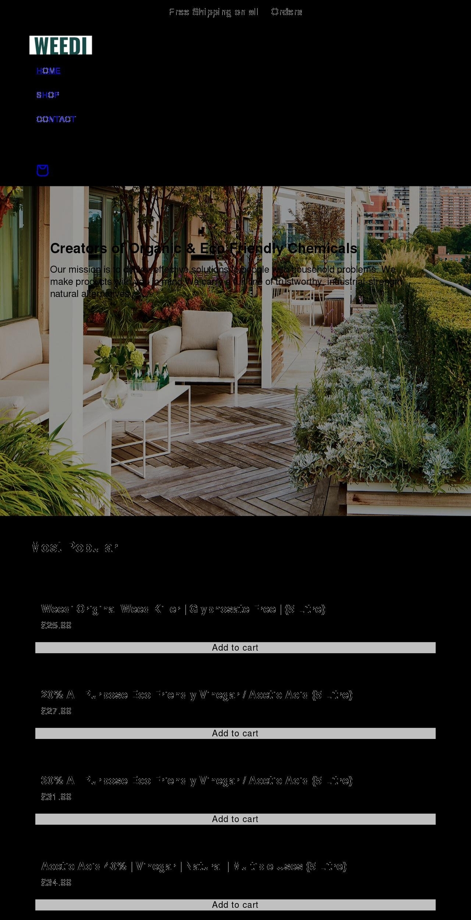weedi.org shopify website screenshot