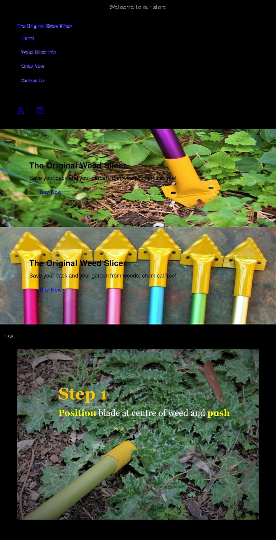 weedslicer.com shopify website screenshot