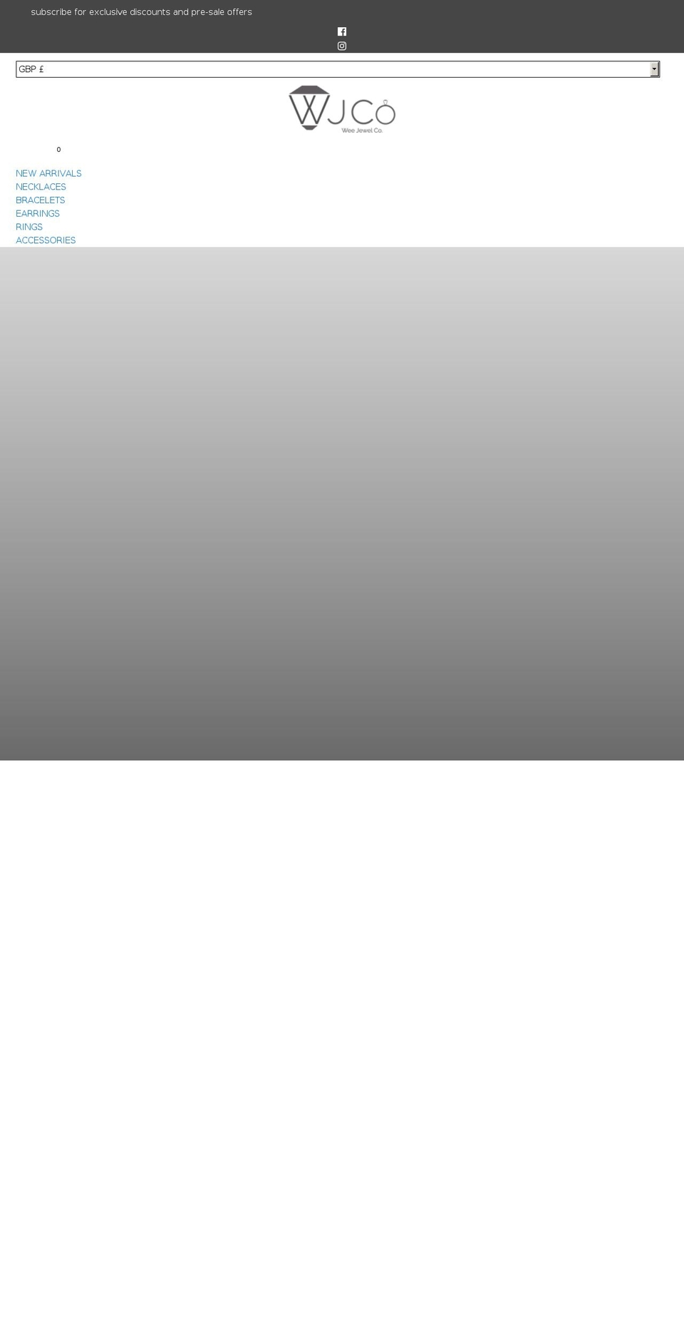 weejewelco.com shopify website screenshot
